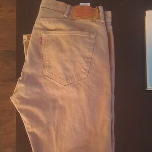 Levi's Men's Beige Straight Jeans